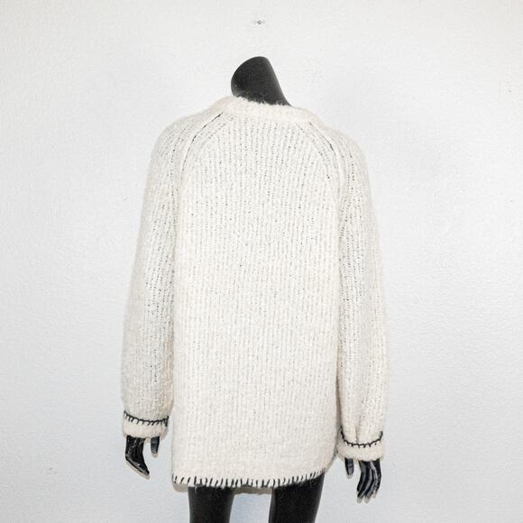Raquel Allegra Women's Wool Alpaca Knit Sweater Oversize size 1 - Picture 5 of 13